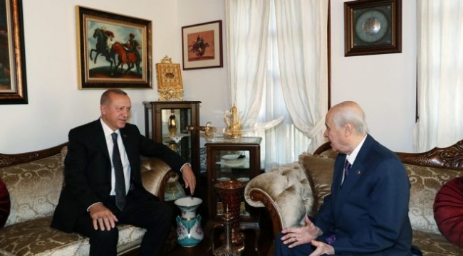 Erdoğan’dan Devlet Bahçeli’ye ev ziyareti!