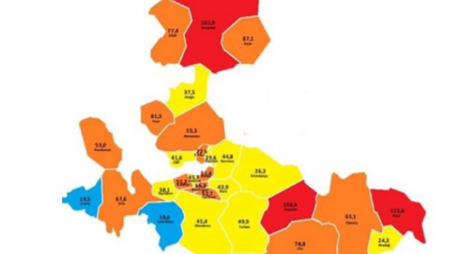 İzmir'in koronavirüs haritası: Hangi ilçeler daha riskli? 