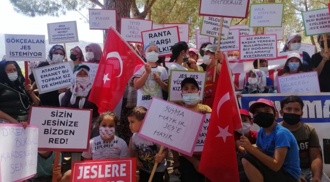 Gökçealan'da tam saha direniş: JES dükkanına geçit yok 