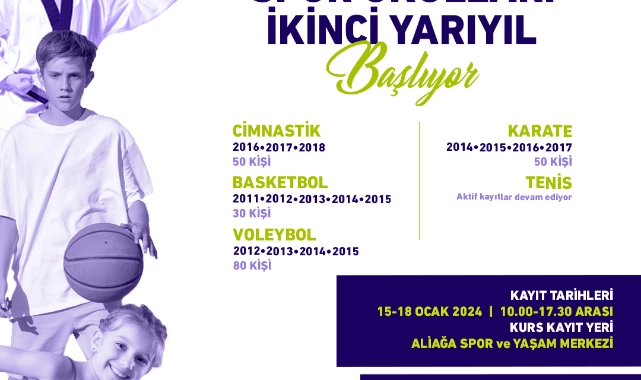 AYM’de Kış Dönemi Spor Okulları Kayıtları Başlıyor 