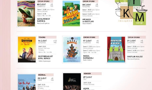 Bergama, şubat ayı Kültür Merkezi etkinlik takvimi açıklandı 