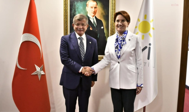 Davutoğlu’ndan Akşener ziyareti
