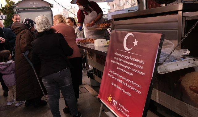 İl Başkanı Doğan da katıldı… İYİ Parti Karabağlar'dan şehitler için lokma hayrı