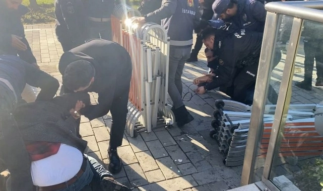 UKOME binasına "taşlı" saldırı 