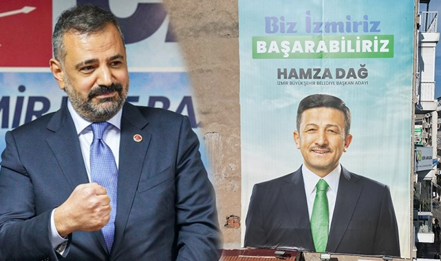 Aslanoğlu'ndan AKP'ye afiş tepkisi: Dağ hangi partiden aday?