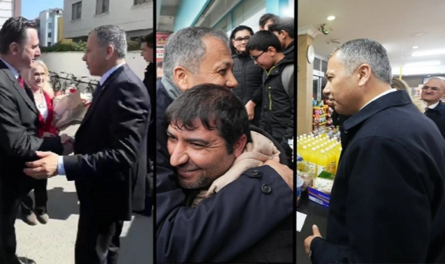 İçişleri Bakanı, AK Partili adaylarla sahada 