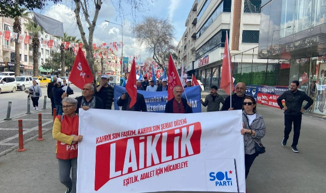 SOL Parti İzmir’de yürüdü: "Mücadelemizi sürdürelim"