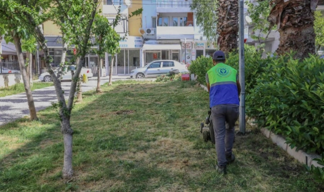 Buca’nın parklarında yaza hazırlık