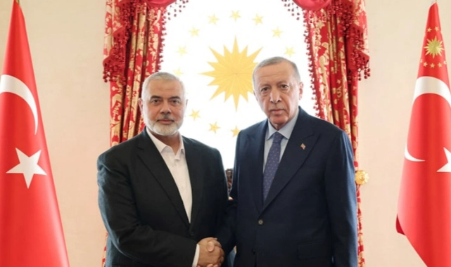 Erdoğan, Hamas lideriyle görüştü