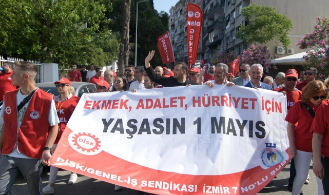 Başkan Eşki işçilerle yürüdü