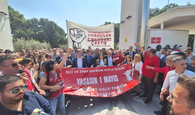 İzmir'de 1 Mayıs kutlamaları başladı... CHP'li Yücel'den Taksim çıkışı 