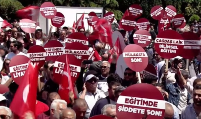 Saraçhane'de eğitim mitingi