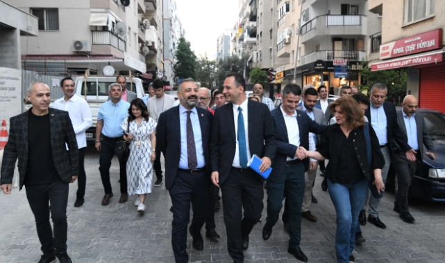 Aslanoğlu da Başkan Eşki’nin sabah mesaisine katıldı