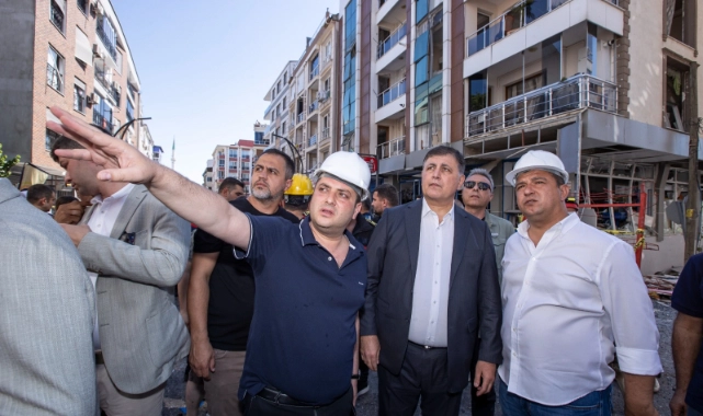 Başkan Tugay patlama yerinde: Yaraları saracağız