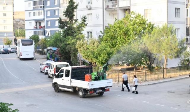 Çiğli 'de çifte ilaçlama mesaisi 