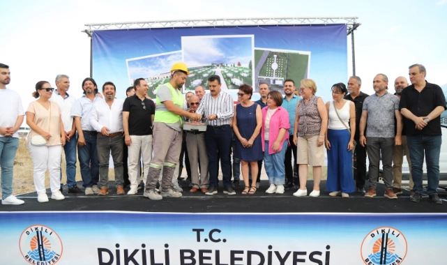 Dikili’de düğün salonu temeli atıldı