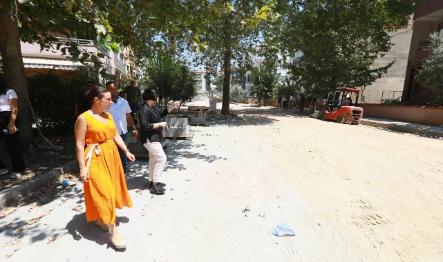 Filiz Başkan sahada: İzmir Büyükşehir Belediyesi iş birliği ile Eşref Arna'da  çalışmalar başladı