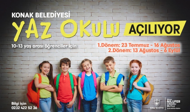 Konak'ta yaz okullarına kayıt başladı