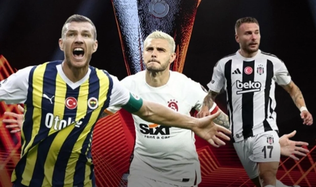 Fenerbahçe, Galatasaray ve Beşiktaş'ın Avrupa Ligi rakipleri belli oldu
