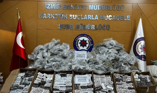 İzmir'de uyuşturucu operasyonu: 124 kilo esrar ele geçirildi