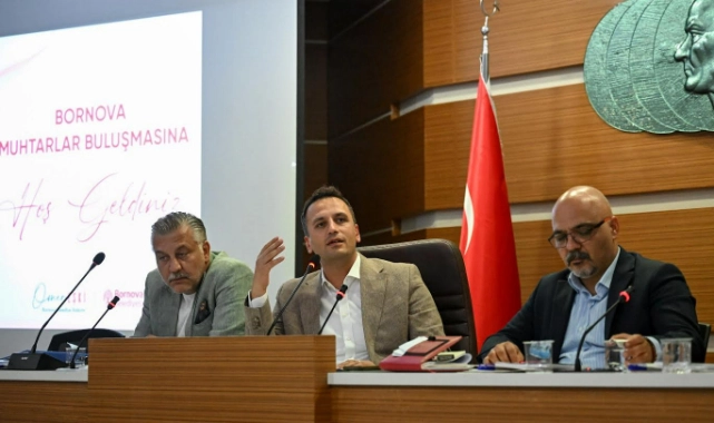 Başkan Eşki muhtarlarla buluştu: “Bornova’nın her noktasında çalışıyoruz”