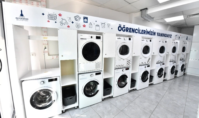 Büyükşehir’den öğrencilere çamaşırhane ve nakliye hizmeti