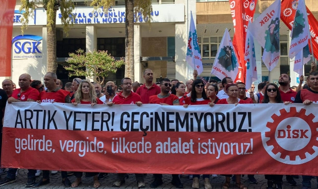 DİSK'ten vergi isyanı: "Bu adaletsizliği hak etmiyoruz"