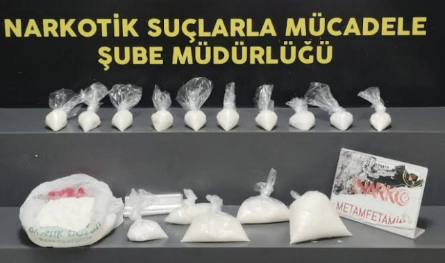 İzmir’de uyuşturucu operasyonu: Kilolarca metamfetamin ele geçirildi!
