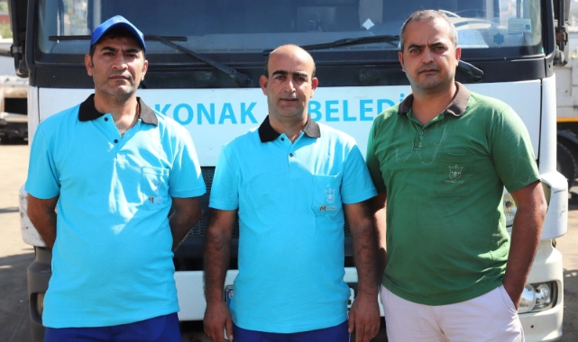 Konak Belediyesi işçilerinden örnek davranış