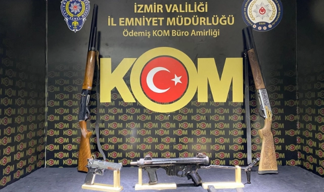 Ödemiş'te 'yasadışı silah ticareti' operasyonu: İki şüpheli gözaltına alındı