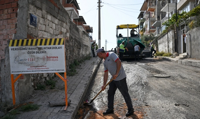Bornova'da asfalt seferberliği