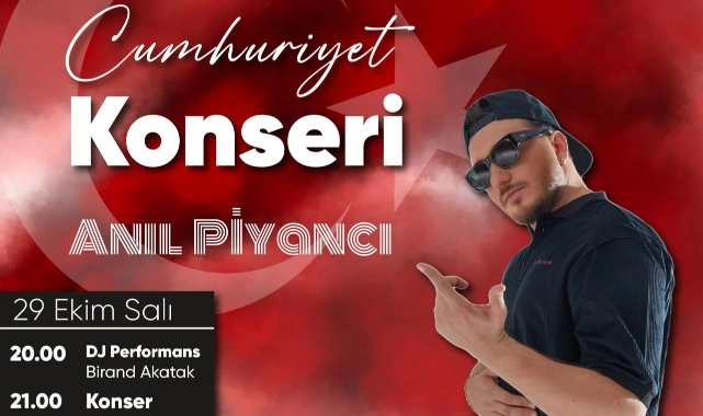 Bornova'da Cumhuriyet coşkusu Anıl Piyancı ile yaşanacak