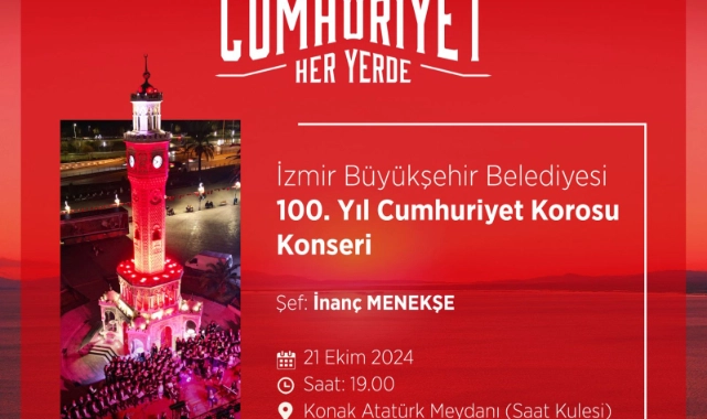 Cumhuriyet Bayramı’na özel 100. Yıl Cumhuriyet Korosu konseri