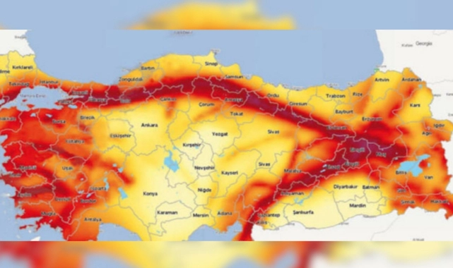 Deprem risk haritası güncellendi