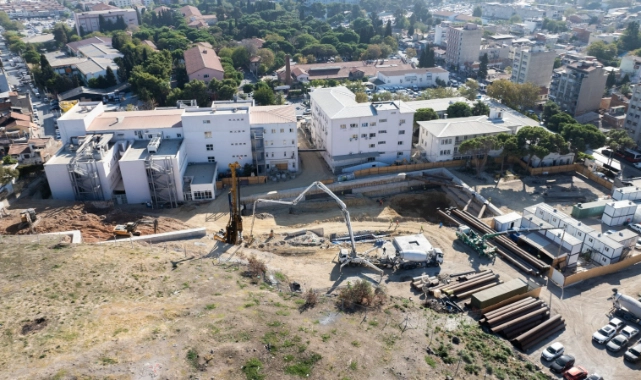 Eşrefpaşa Hastanesi ek bina inşaatında yoğun tempo