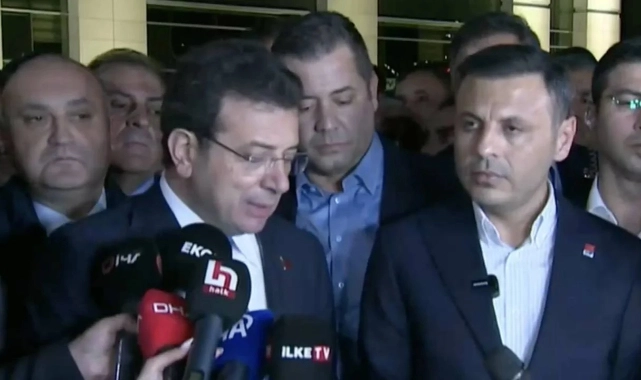 İmamoğlu, Çağlayan Adliyesi önünde: İçi boş iddianamelerle itibar suikastı yapılıyor
