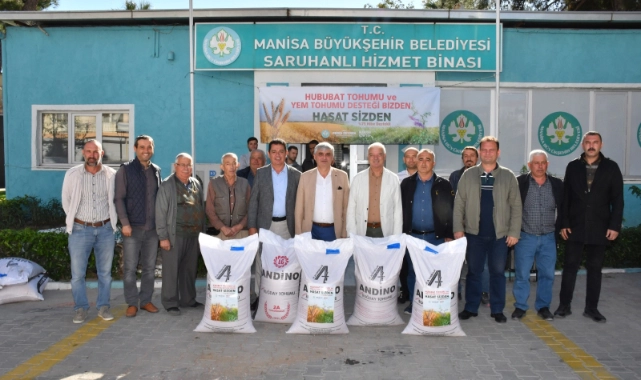 Manisa Büyükşehir Belediyesi'nden çiftçilere tohum desteği!