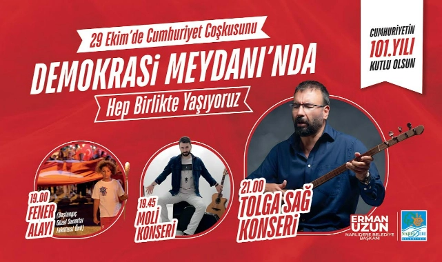 Narlıdere'de Cumhuriyet'in 101'inci yaşı coşkuyla kutlanacak! 