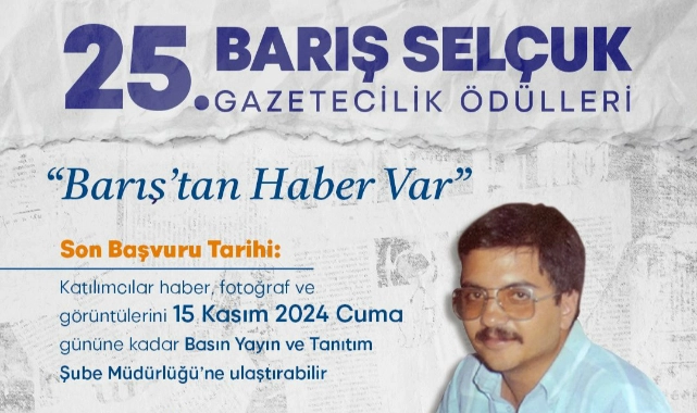 25. Barış Selçuk Gazetecilik Ödülleri için başvurular sürüyor