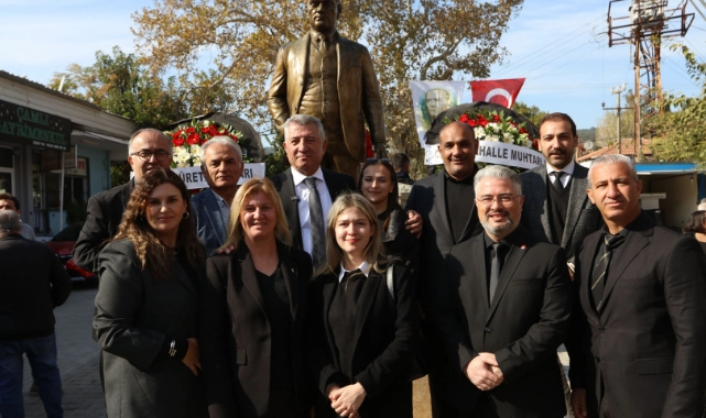 Çamlı’ya Atatürk’ün yeni heykeli dikildi