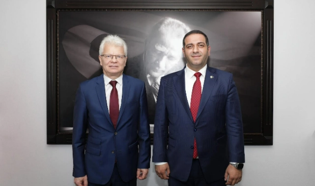 Litvanya'nın Ankara Büyükelçisi Degutis, Başkan Uzun'u ziyaret etti 