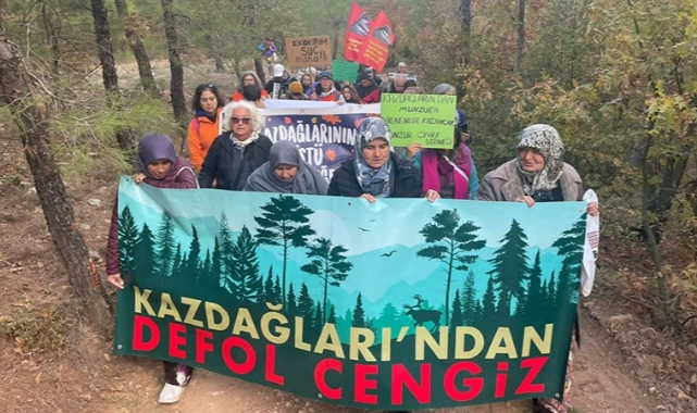Yaşam savunucuları ağaç kıyımına karşı Çanakkale'de