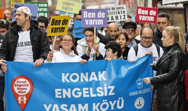 Konak’tan Engelliler Günü’nde farkındalık yürüyüşü