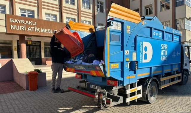 Bayraklı’dan geri dönüşüme 1 yılda 650 ton atık