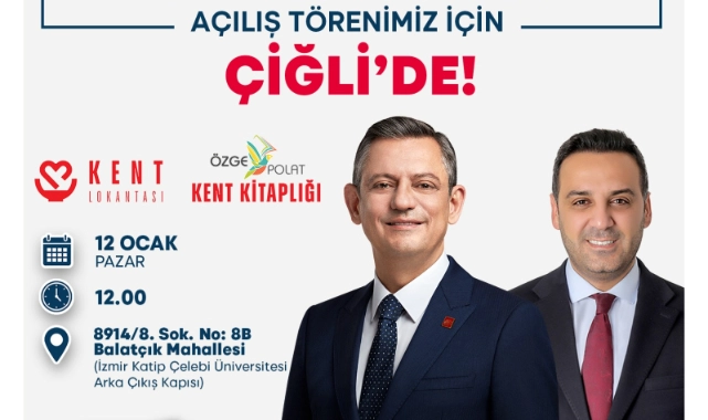 CHP Genel Başkanı Özgür Özel, Çiğli'de iki projenin açılışını gerçekleştirecek