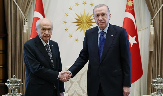 Cumhurbaşkanı Erdoğan ve Bahçeli görüşüyor