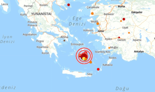 Ege Denizi'nde bir deprem daha: İzmir de hissetti