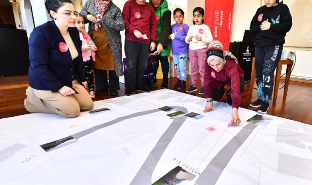 Güzel İzmir Hareketi’nin merkez üssü Şato oldu: Ballıkuyulu anne ve çocuklar hayallerini çizdi 