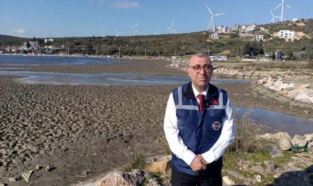 Seferihisar Belediyesi'nden tedirgin eden görüntüye ilişkin açıklama; Deniz çekilmesi tehlike değil