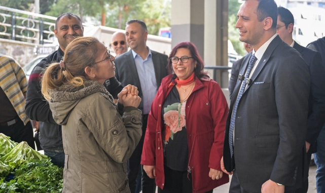 Başkan Eşki’den pazaryeri ziyareti